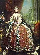 Louis Michel van Loo Portrait of Louise Elisabeth of France Spain oil painting artist